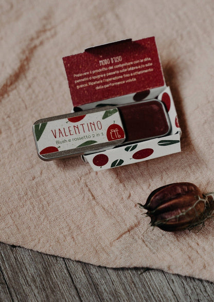 BLUSH ROSSETTO 2 IN 1 Valentino (color vino)